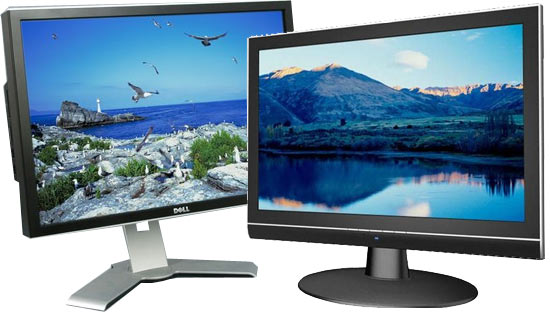 Test cran LCD Iolair MB24W vs Dell Dell 2408WFP