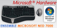 test ensemble clavier/souris Microsoft Natural Ergonomic Desktop 7000
