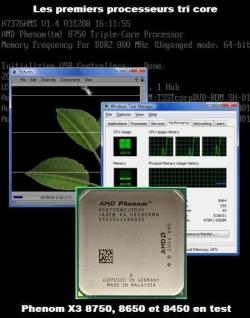 Test processeur AMD Phenom X3