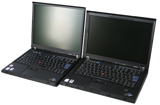 Deux portables Lenovo en test en 14 et 15.4 T61 T61p