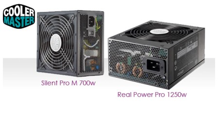test alimentations Cooler Master Real Power Pro 1250W Silent Pro M 700W 