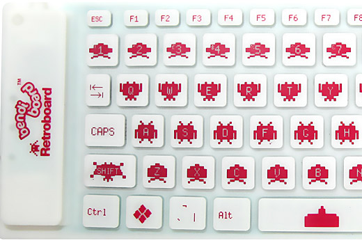 clavier flexible Space Invaders