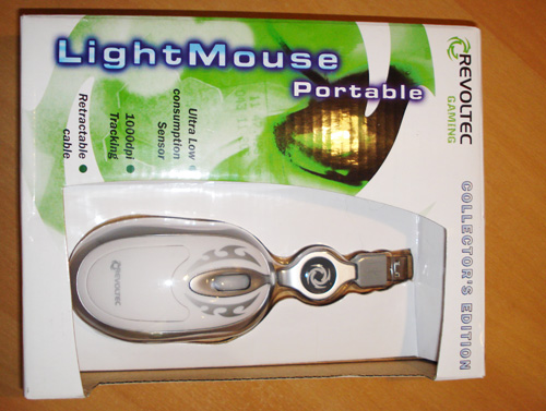 test souris Revoltec Light Mouse Spire Silver Blade I