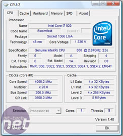 test Core i7 OC i920 4.0 GHz test