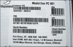 Eee 901 nouveau SSD et grosse batterie