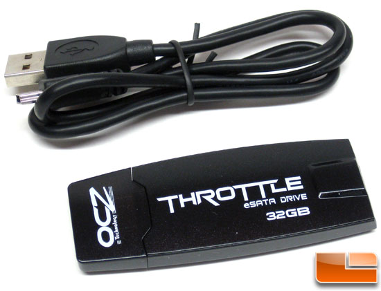 test clé USB E-SATA OCZ Throttle 32 Go