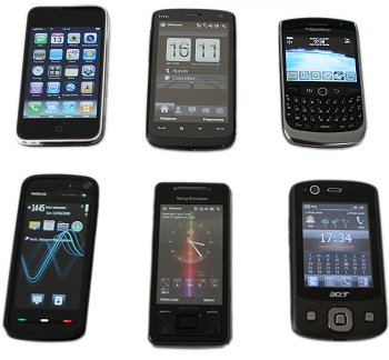 Comparatif de six smartphones 