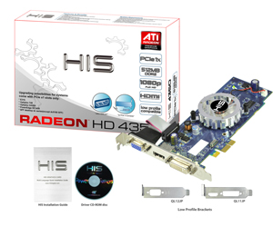 Radeon HD 4350 PCI-Ex 1x HIS