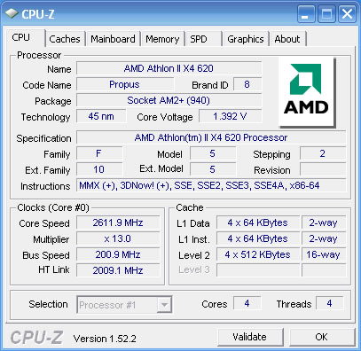 test franais AMD Athlon X4 620