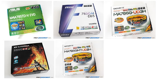 Comparatif de 5 cartes mères 785G Comparatif de 5 cartes mères 785G