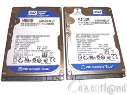 Test HDD Scorpio Blue 500 et 640Go 2.5 pouces 5400 trs