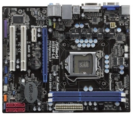 ASRock DDR3-2600 PCI-e X16 LGA1156 H55M-LE 