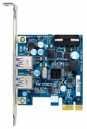 Gigabyte aime le bleu de l'USB 3.0
