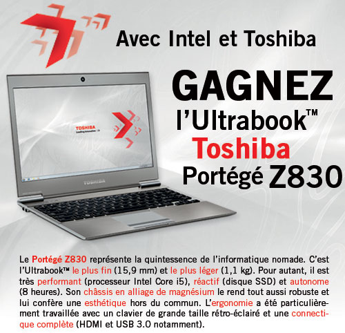 Gagnez un Ultrabook Toshiba 