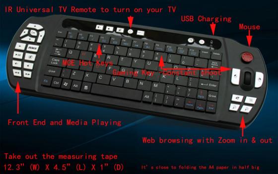 nMedia HTPCKB-100, le clavier souris zapette sans fil qui tue