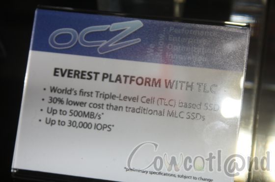 [CES 2012] OCZ : Un SSD accessible avec de la mémoire TLC