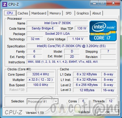 [Cowcotland] Test processeur Intel Core i7-3930 K