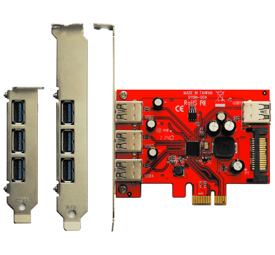Carte contrôleur PCIe à 4 ports (PEXUSB4DP