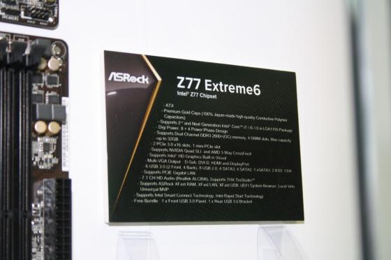 [CeBIT 2012] Asrock : un max d'image pour d�couvrir tout le Z/Q/B 7x de la marque