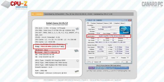 Le 3770K passe la barre des 7 Ghz