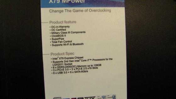 [Computex 2012] MSI montre ses cartes mres MPower