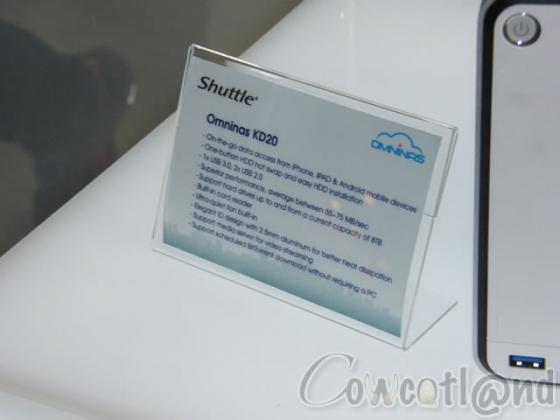 [Computex 2012] Shuttle continue dans le haut de gamme, et se lance dans le NAS