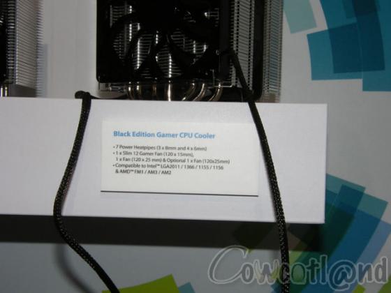 [Computex 2012] GELID Black Edition, un dual tower avec ventilateur slim