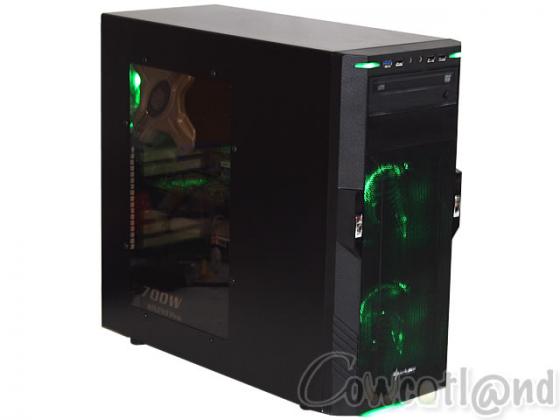[Cowcotland] Test boitier Sharkoon T28 Green Edition