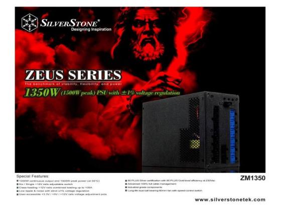 Quatre nouveaux blocs chez SilverStone : ZM1350, ST55F-G, ST65F-G et 60F-PS