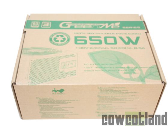 cowcotland test alimentation green 650 watts