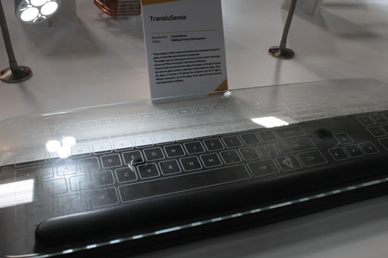 cebit 2013 computex award clavier transparent translusense