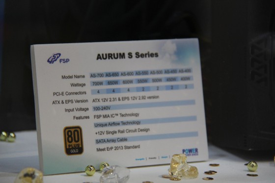 cebit 2013 fsp alimentation aurum gold non modulaire