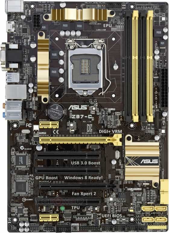 asus annonce ses cartes meres haswell classic series