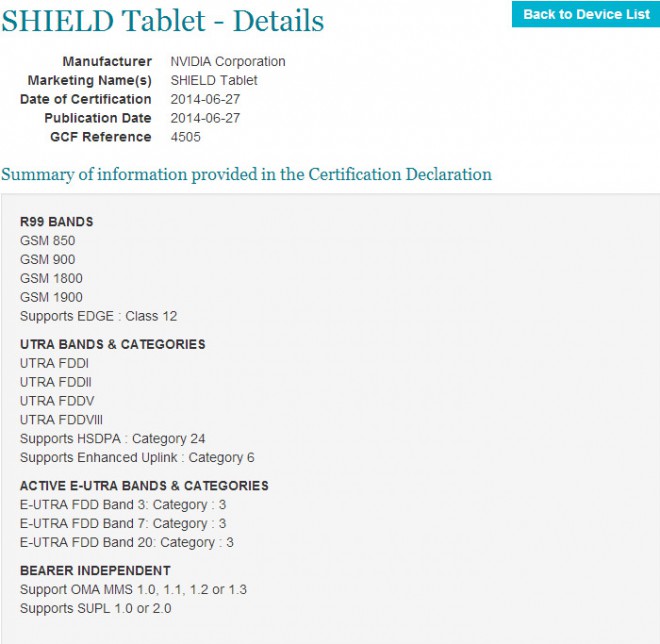 tablette shield ii nvidia tegra k1 proposera 4g lte
