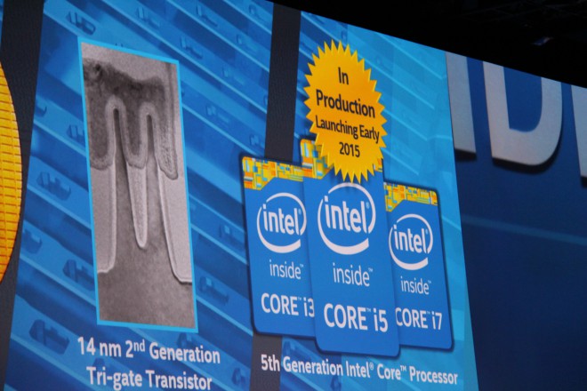 idf 2014 core i3 core i5 core i7 broadwell arriveront debut 2015