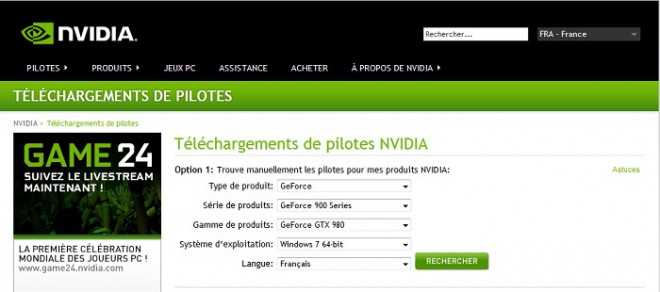 nvidia publie drivers gtx 9x0 344 16 beta