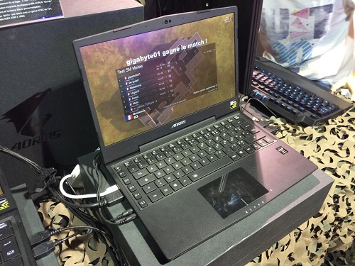 pgw 2014 stand aorus pc portables gamer x7pro x3