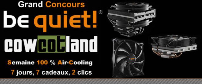 concours be quiet air-cooling 2 ventilateurs silentwings 2 120 mm pwm