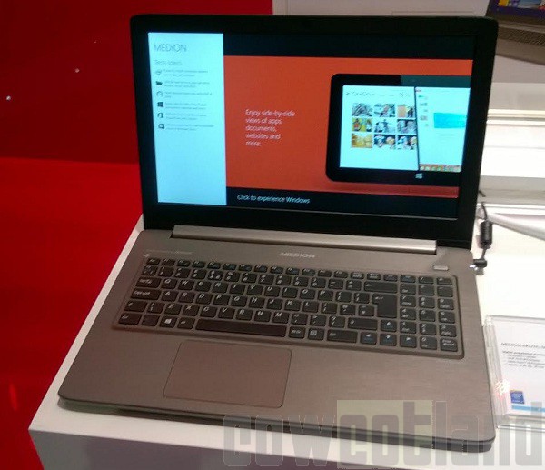 mwc 2015 medion presente pc portable akoya s6417