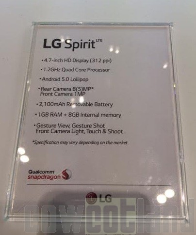 mwc 2015 smartphone lg spirit lte