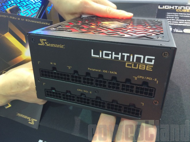 computex 2015 seasonic presente deux alimentations lighting cube titanium