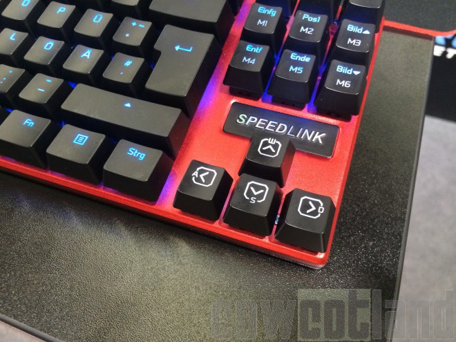 gamescom 2015 speedlink ultor clavier mecanique silencieux apacher