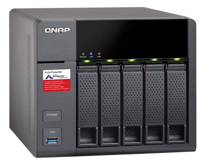 qnap ts-531p nas prise charge 10gbe