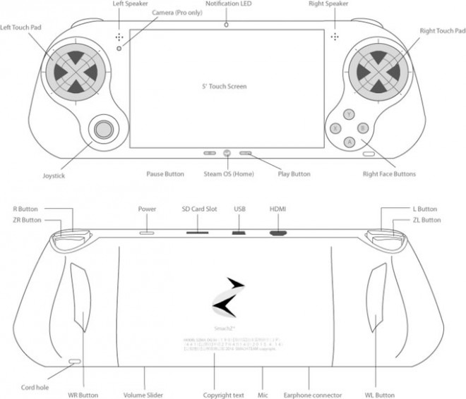 Smach Z, la console nomade sous Steam OS arrive sur Kickstarter smach z console nomade steam os arrive kickstarter