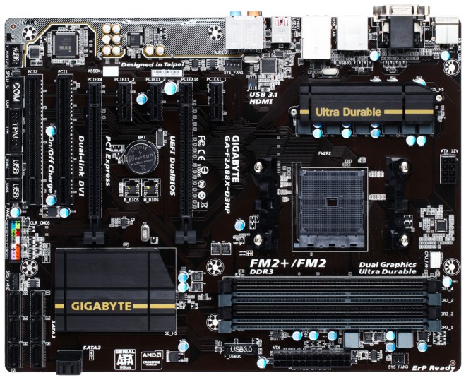 gigabyte annonce carte mere f2a88x-d3hp