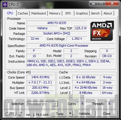 cowcotland test processeur amd fx8370