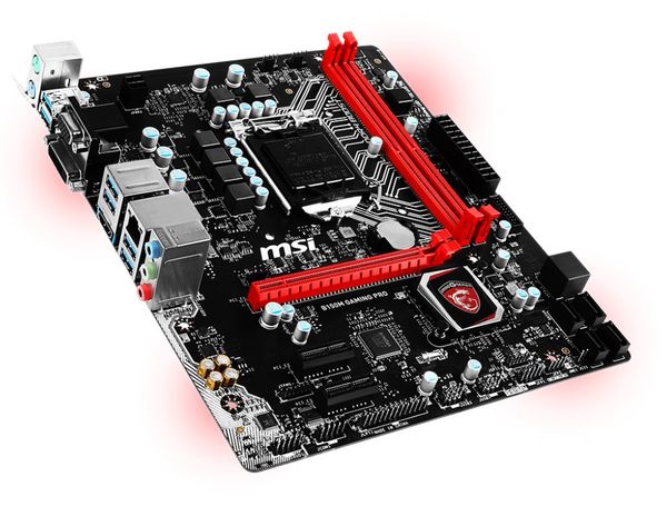 msi b150m gaming pro joueurs micro atx accessible
