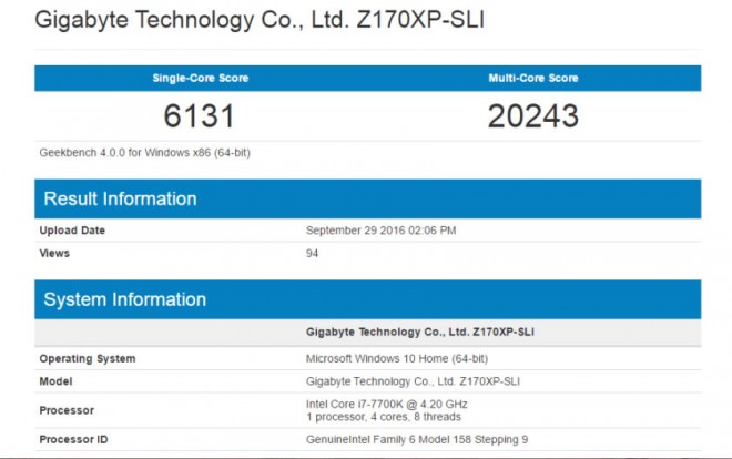 intel core i7-7700k premiers benchmarks face 6700k