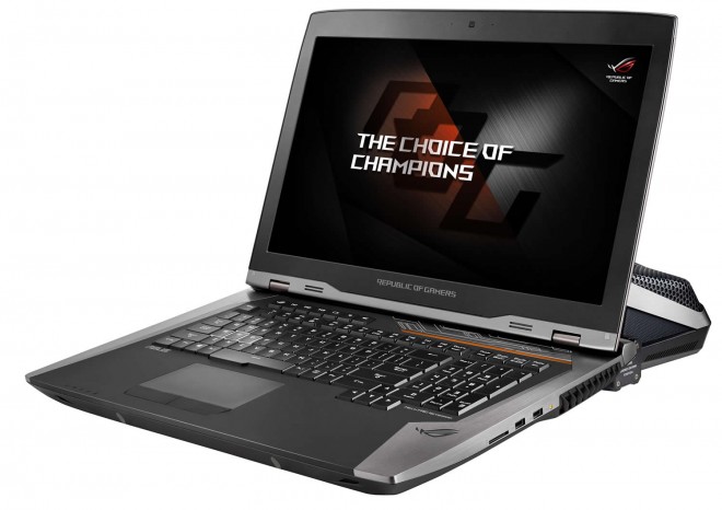 asus annonce portable gamer rog gx800 watercooling overclocking contre