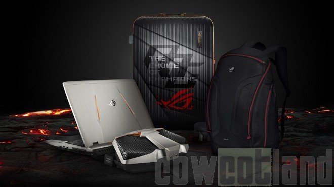 asus rog gx800 portable gamer watercooling overclocking contre infos